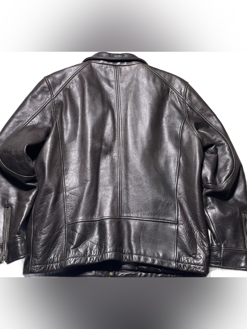 Wilsons Leather Men's Dark Brown Zip Front Jacket -Size XL - Picture 13 of 13